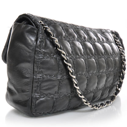 Chanel Lambskin Double Stitch Maxi Flap Black 2 of 12