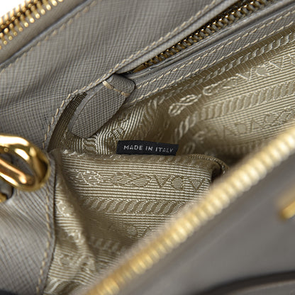 Prada Saffiano Small Galleria Double Zip Tote Pomice 8 of 16