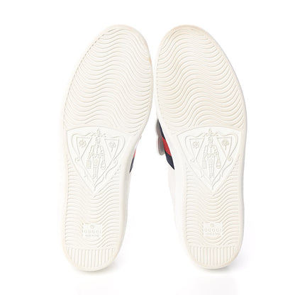 Gucci Calfskin Ayers Web UFO Dragon Embroidered Mens Ace Sneakers 10.5 White 5 of 9
