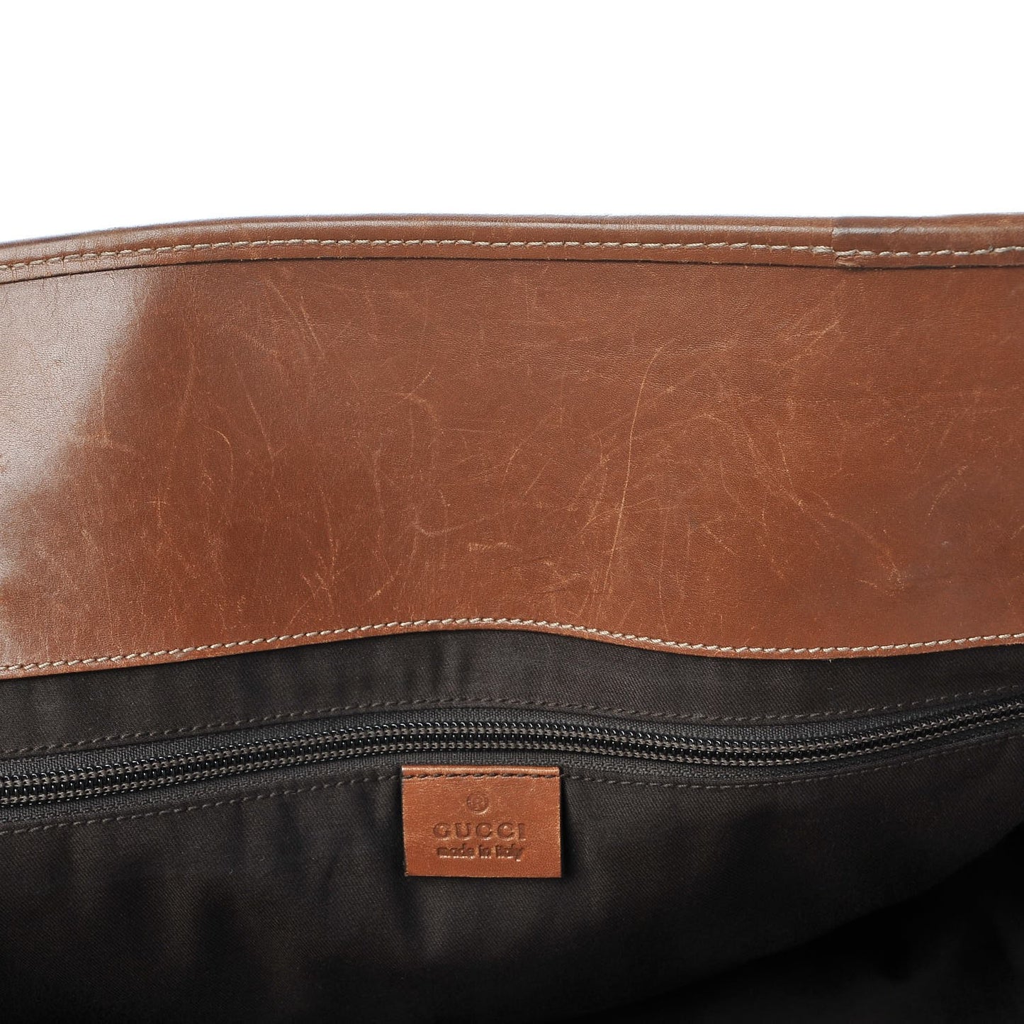 Guccissima Large Tote Brown