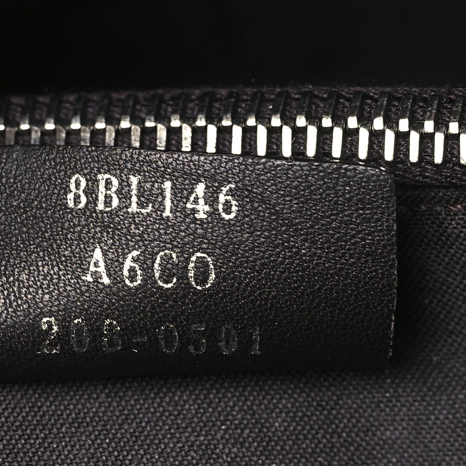 Fendi Vitello Dolce Bi-Color FF 1974 Embossed Medium By The Way Boston Bag Maya Black 7 of 9
