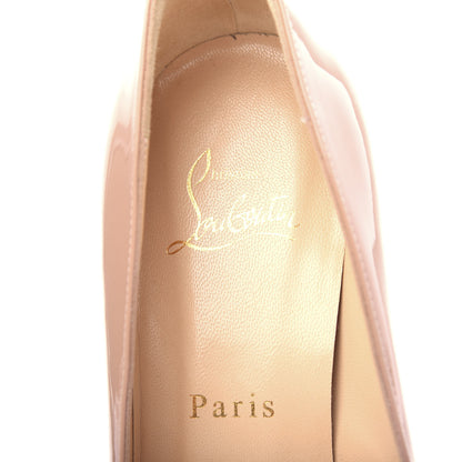 Christian Louboutin Patent Dirditta 130 Pumps 39.5 Nude 8 of 10