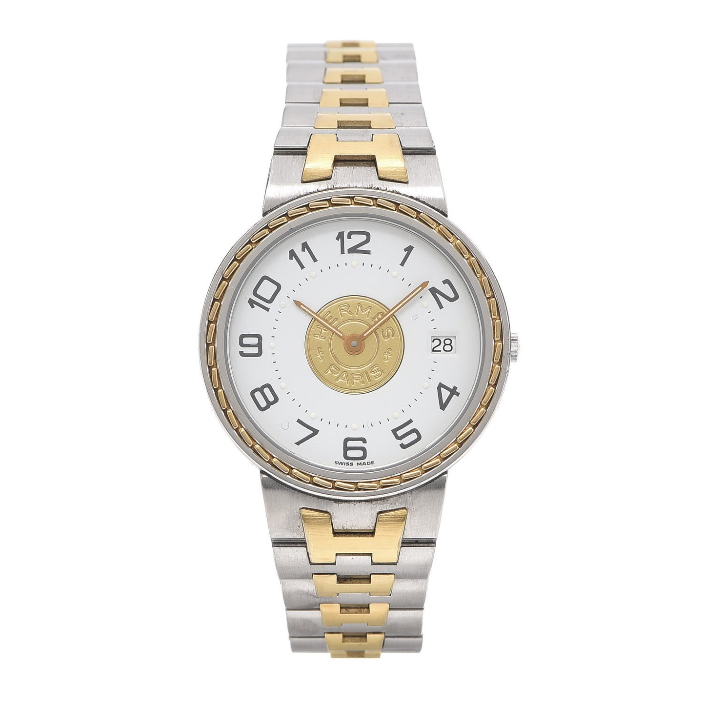 Stainless Steel 32mm Sellier Quartz Watch Gold