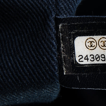 Chanel Canvas Large Deauville Tote Dark Blue 7 of 7