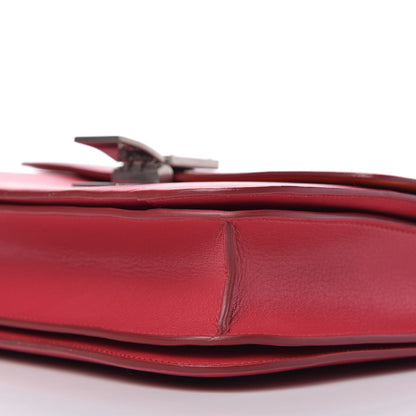Celine Goatskin Medium Classic Box Flap Bag Dark Pink 7 of 9