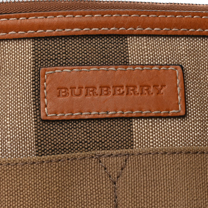 Burberry Canvas Mega Check Medium Tottenham Brit Tote Saddle Brown 7 of 12