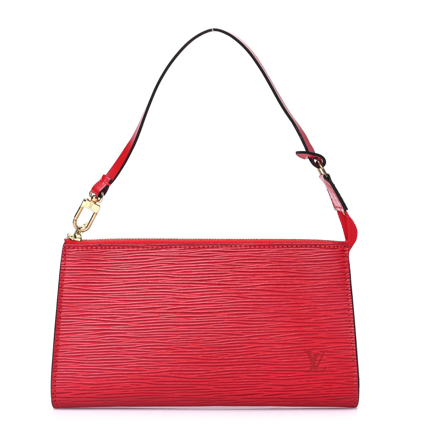 Louis Vuitton Epi Pochette Accessories 21 Castillan Red 1 of 7