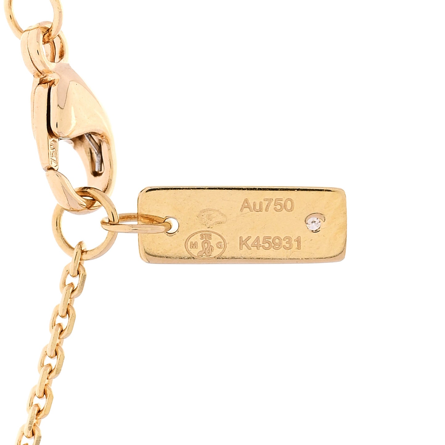 18K Yellow Gold Diamond Move Uno Pave Necklace
