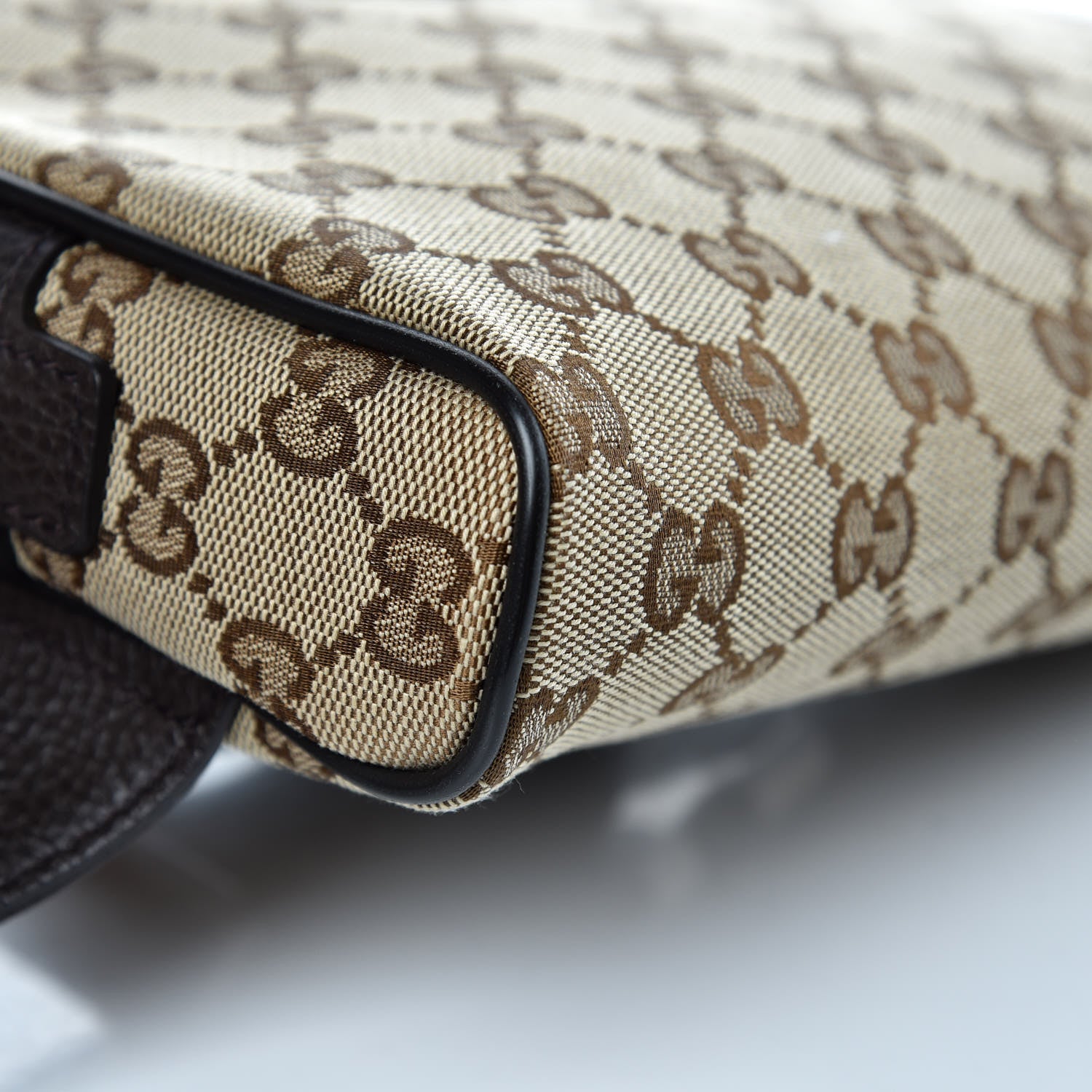 Gucci Monogram Belt Bag Dark Brown 8 of 10