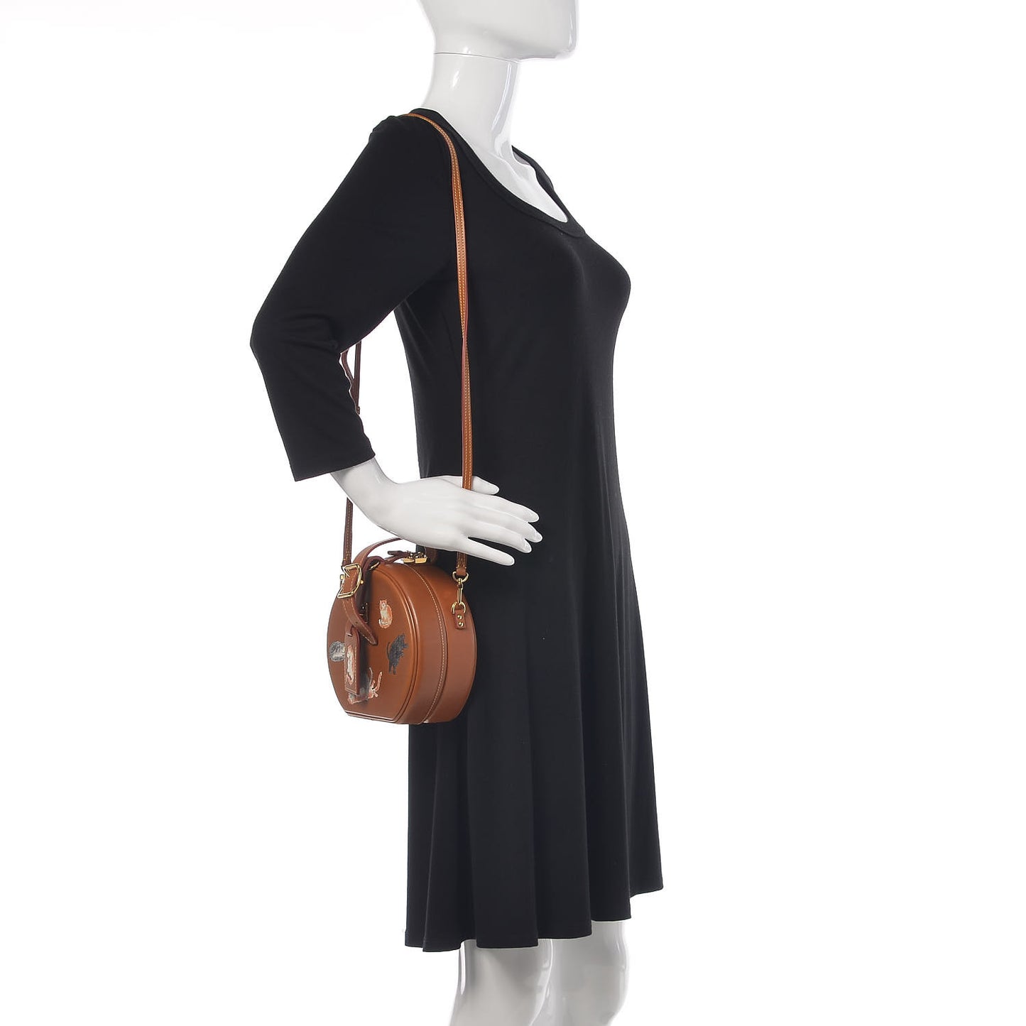 Calfskin Catogram Petite Boite Chapeau Tan