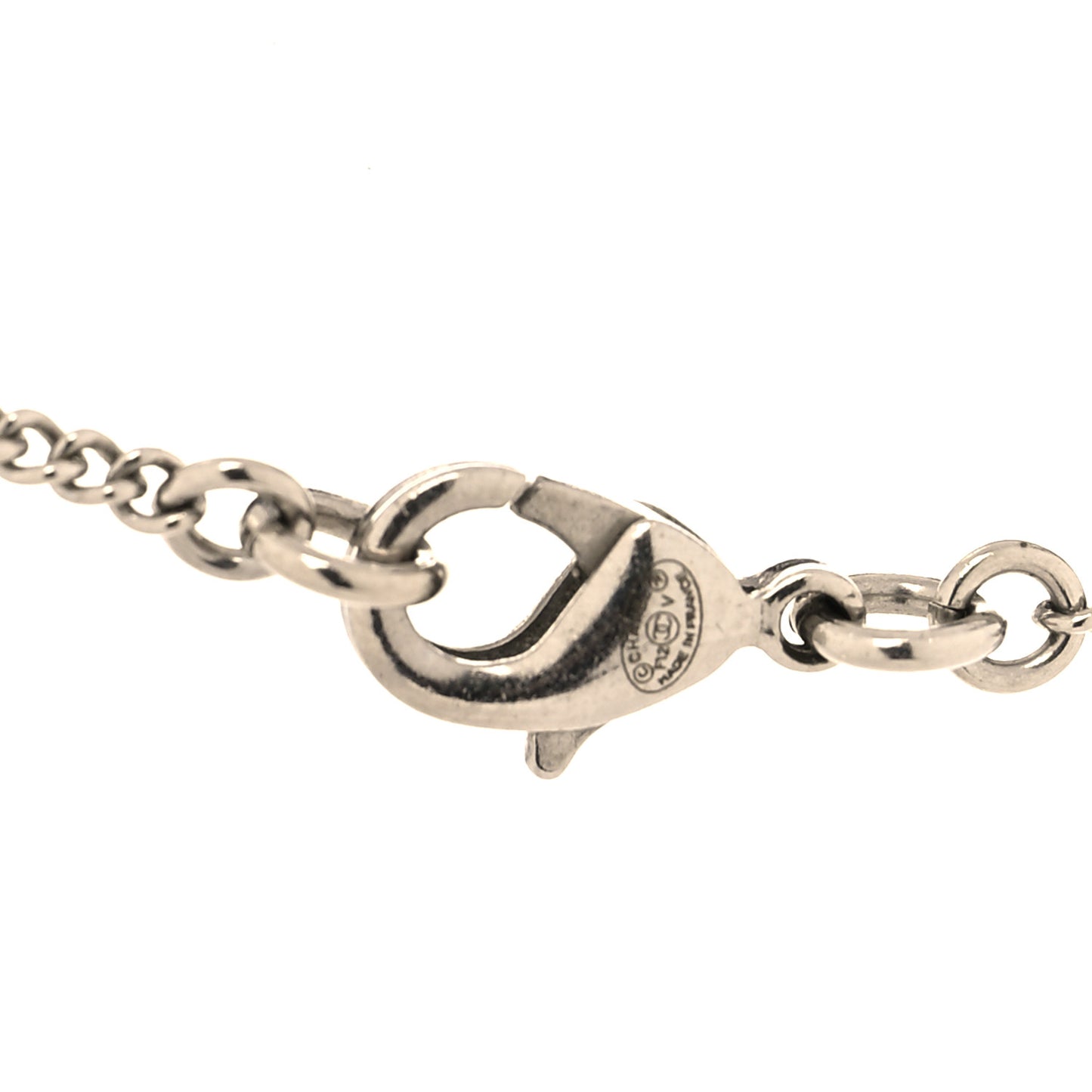 Crystal Timeless CC Necklace Silver