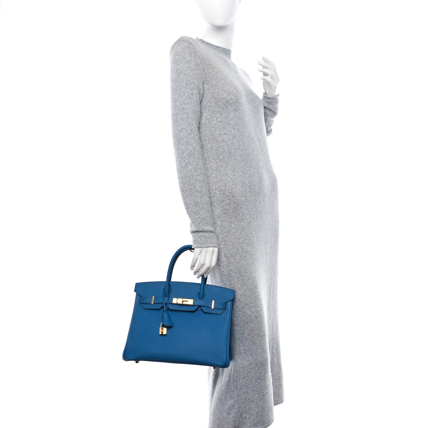Hermes Epsom Birkin 30 Bleu Izmir 2 of 18