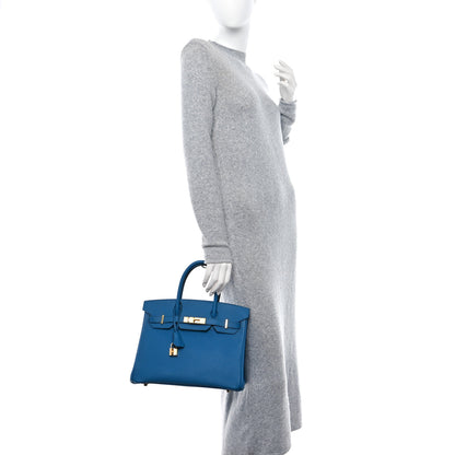 Hermes Epsom Birkin 30 Bleu Izmir 2 of 18