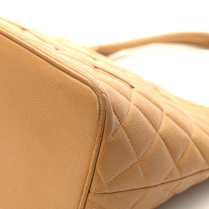 Chanel Caviar Quilted Medallion Tote Beige 12 of 15