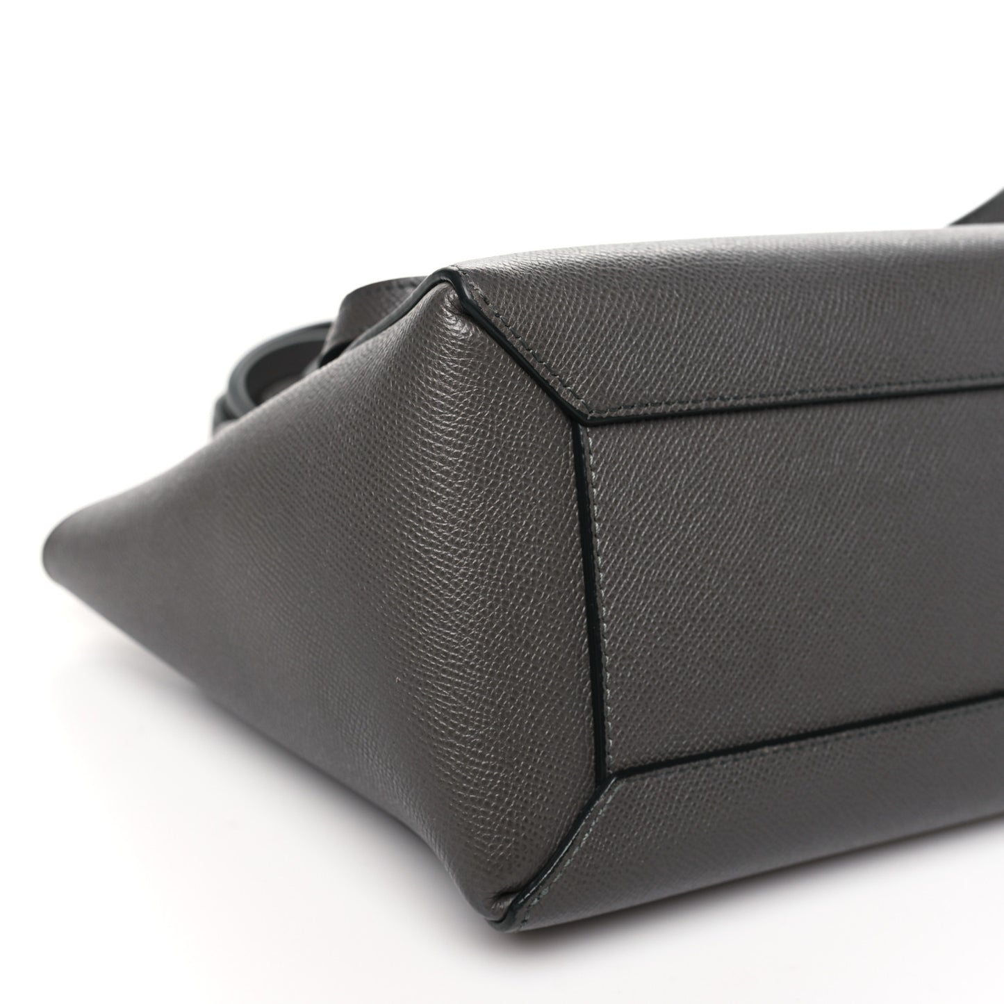 Grained Calfskin Micro Belt Bag Grey
