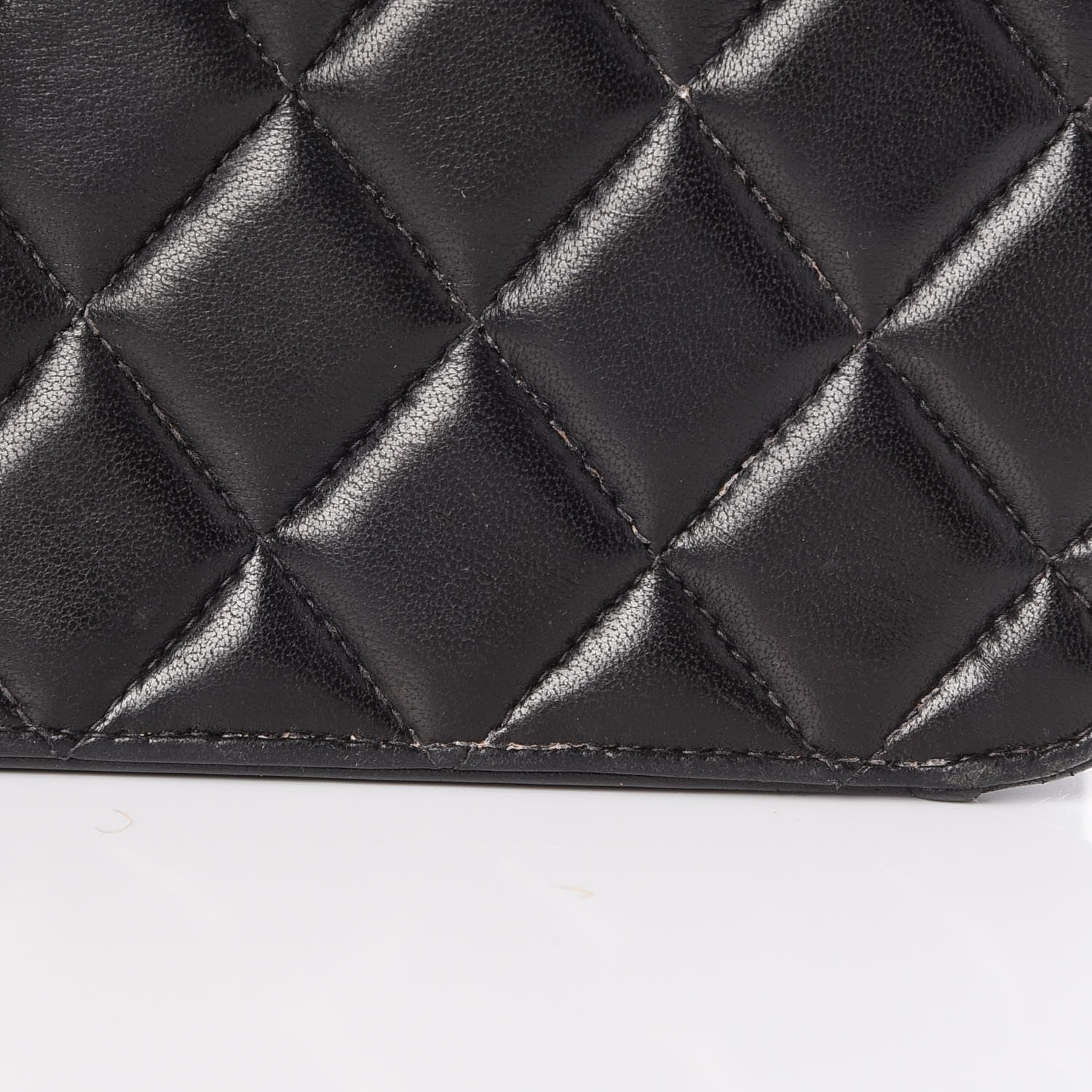 Chanel Lambskin Quilted Medium Single Flap Black 12 of 14