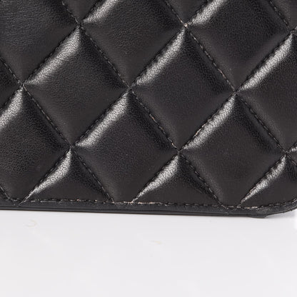 Chanel Lambskin Quilted Medium Single Flap Black 12 of 14