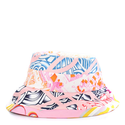 Hermes Silk Carla Patchwork Bucket Hat 58 1 of 5
