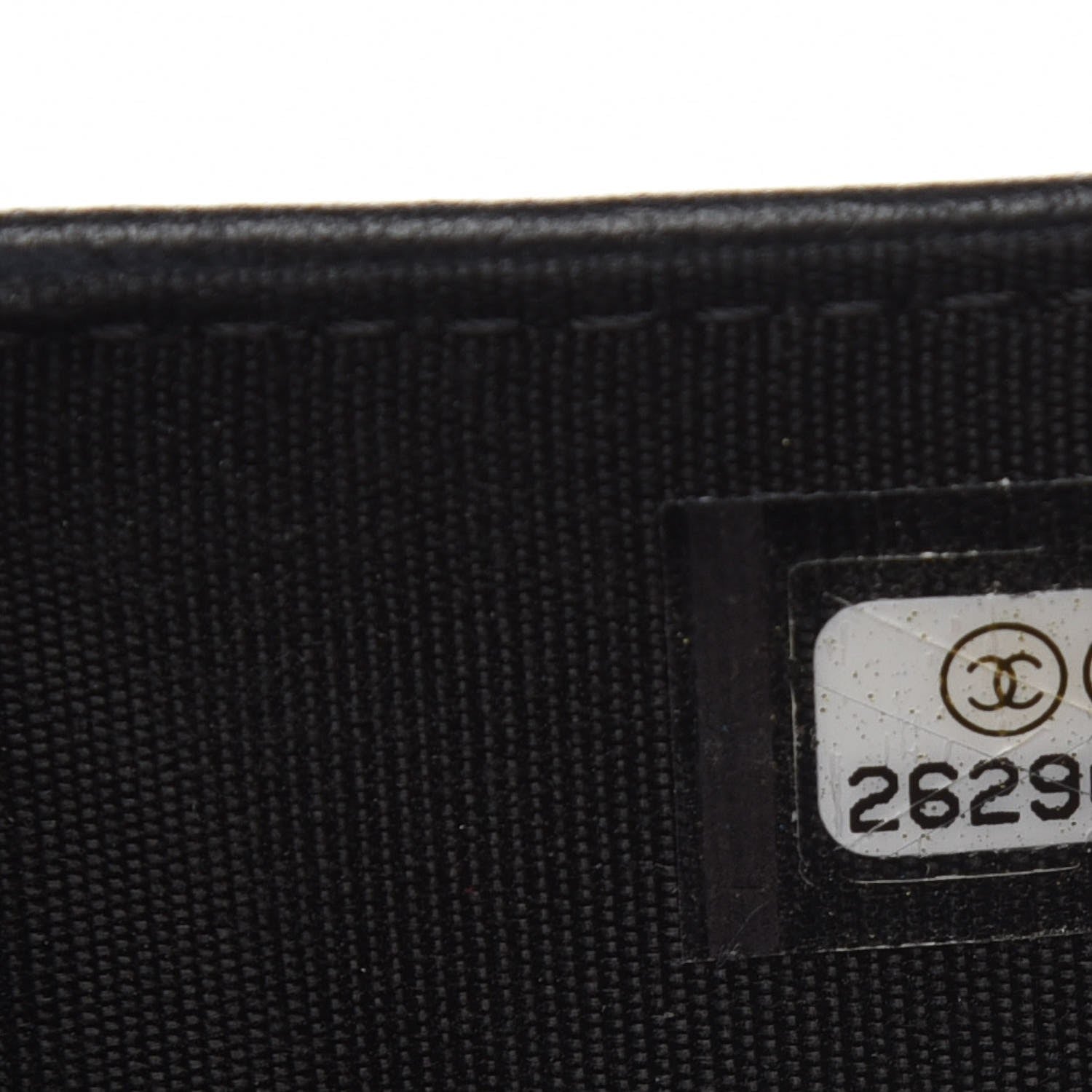 Chanel Calfskin Chevron Quilted Medium Boy Flap Wallet Black 8 of 8