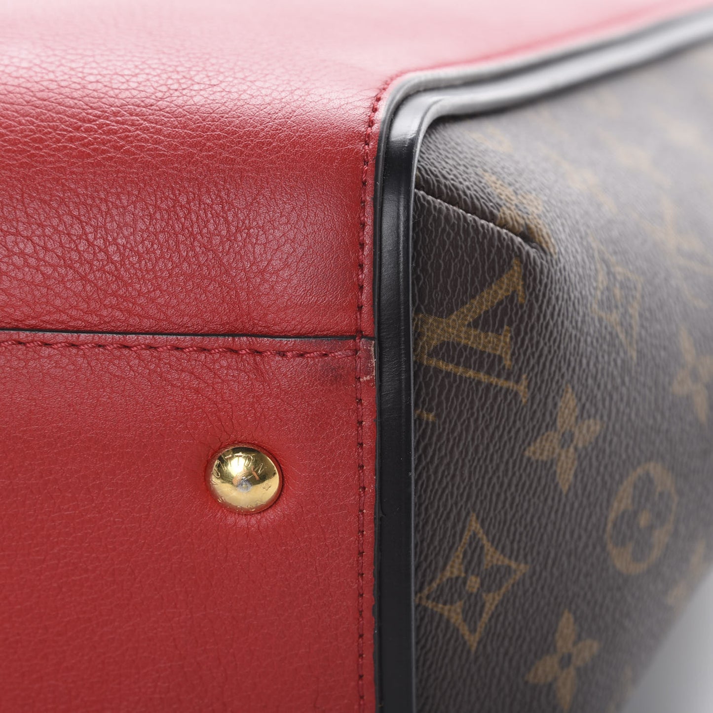 Calfskin Monogram Kimono Tote Cherry