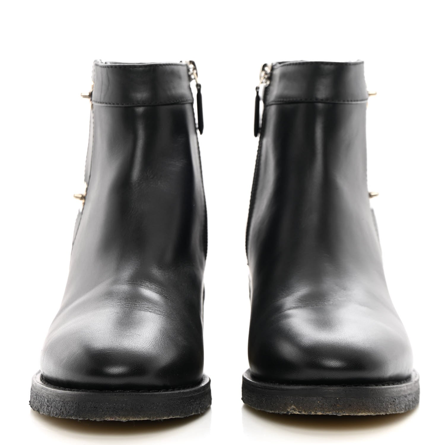 Chanel Calfskin CC Turnlock Ankle Boots 38 Black 2 of 12