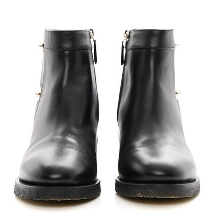 Chanel Calfskin CC Turnlock Ankle Boots 38 Black 2 of 12