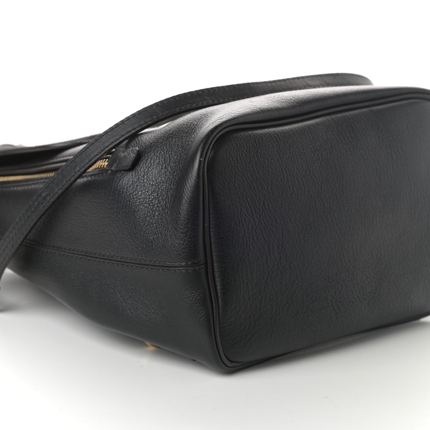 Suede Calfskin Small Faye Backpack Black