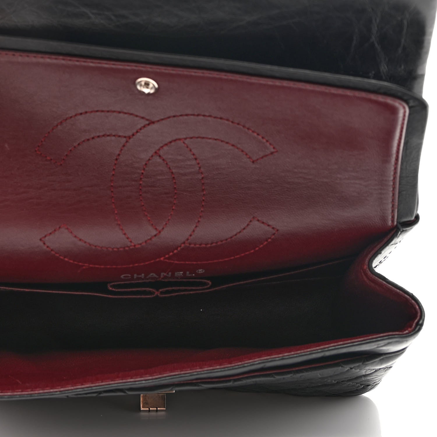 Chanel Aged Calfskin Quilted 2.55 Reissue 225 Flap Black 5 of 11