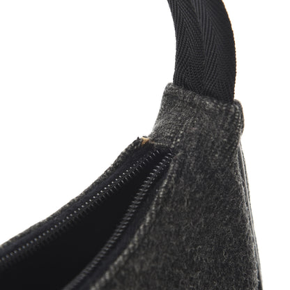 Prada Wool Sport Shoulder Bag Dark Grey 10 of 10