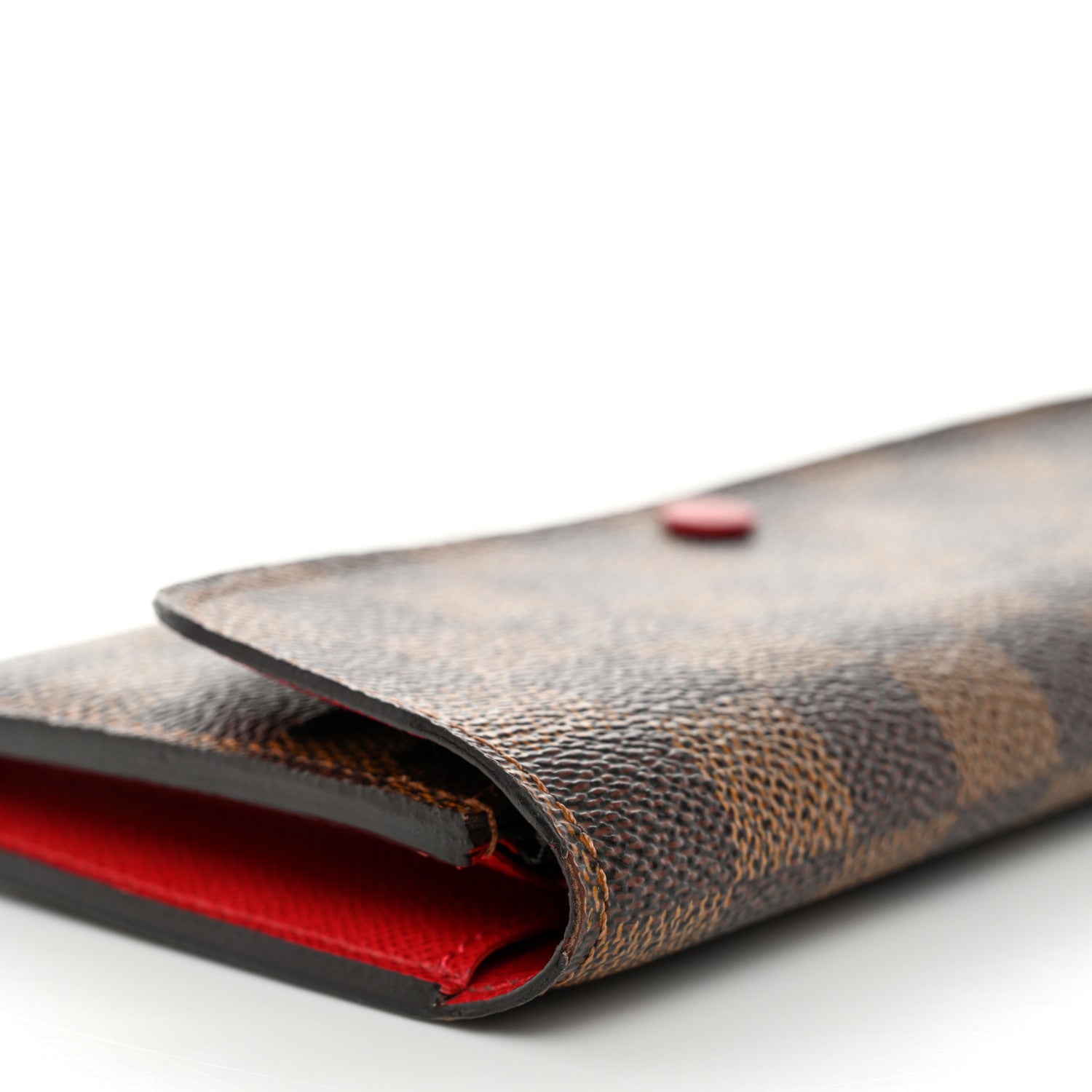 Louis Vuitton Damier Ebene Emilie Wallet Red 11 of 12
