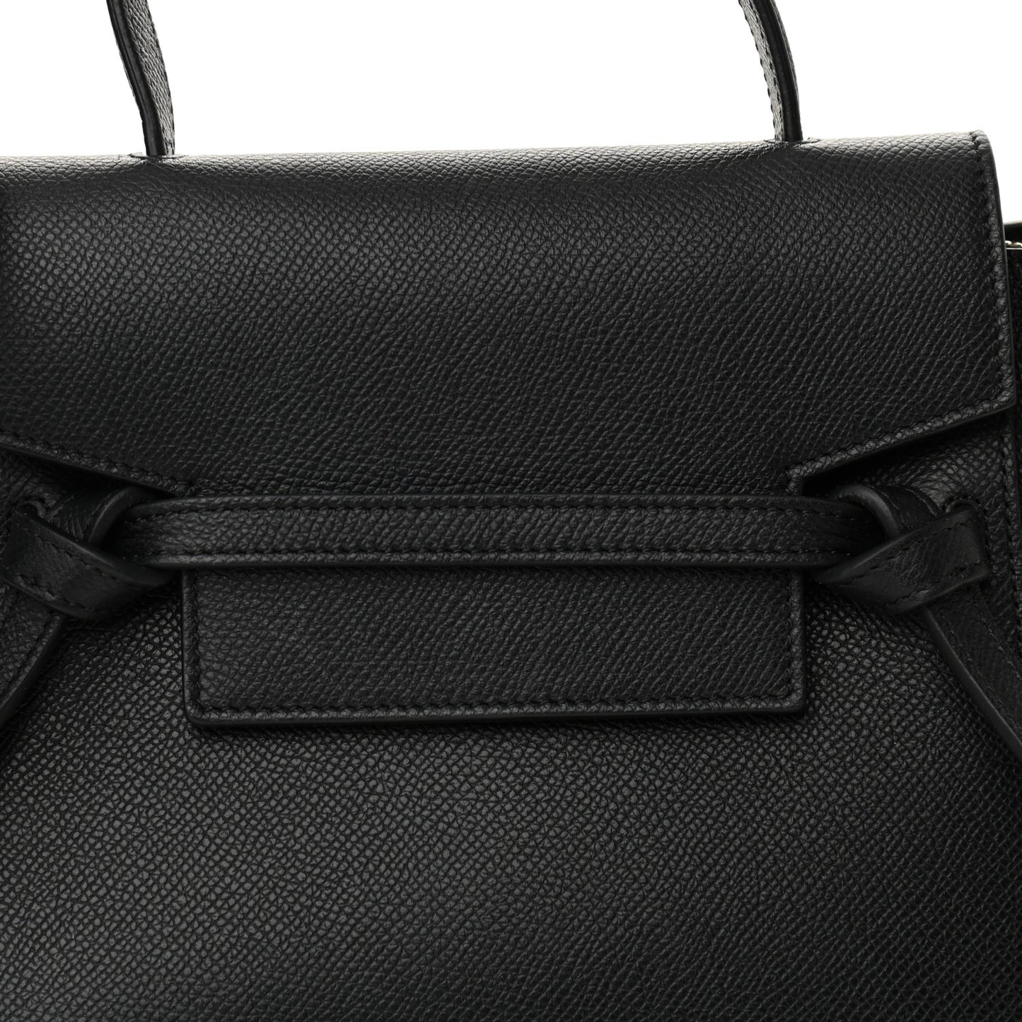Grained Calfskin Nano Belt Bag Black
