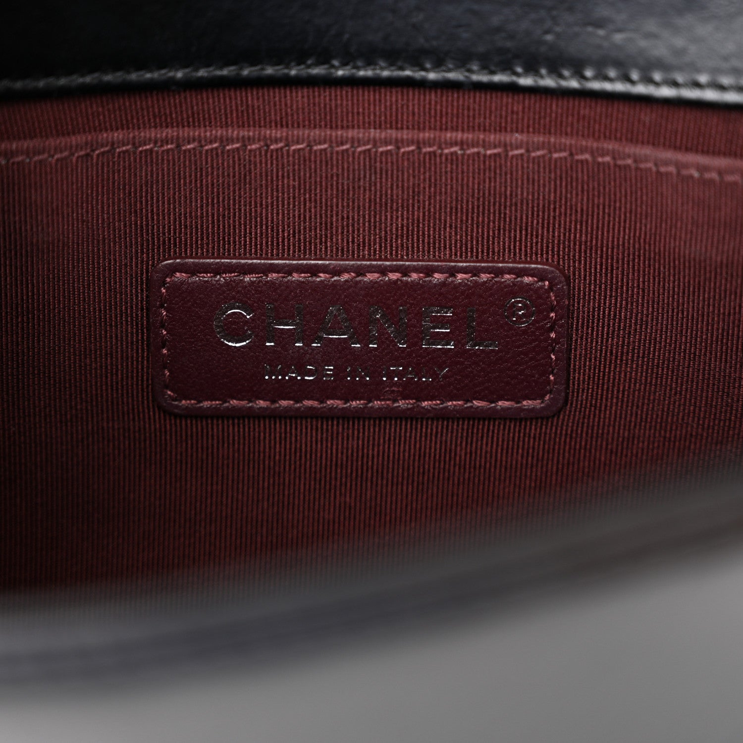 Chanel Glazed Calfskin Quilted Small Boy Chained Flap Black 6 of 10