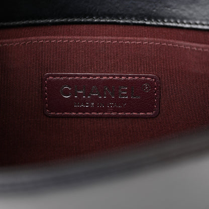 Chanel Glazed Calfskin Quilted Small Boy Chained Flap Black 6 of 10