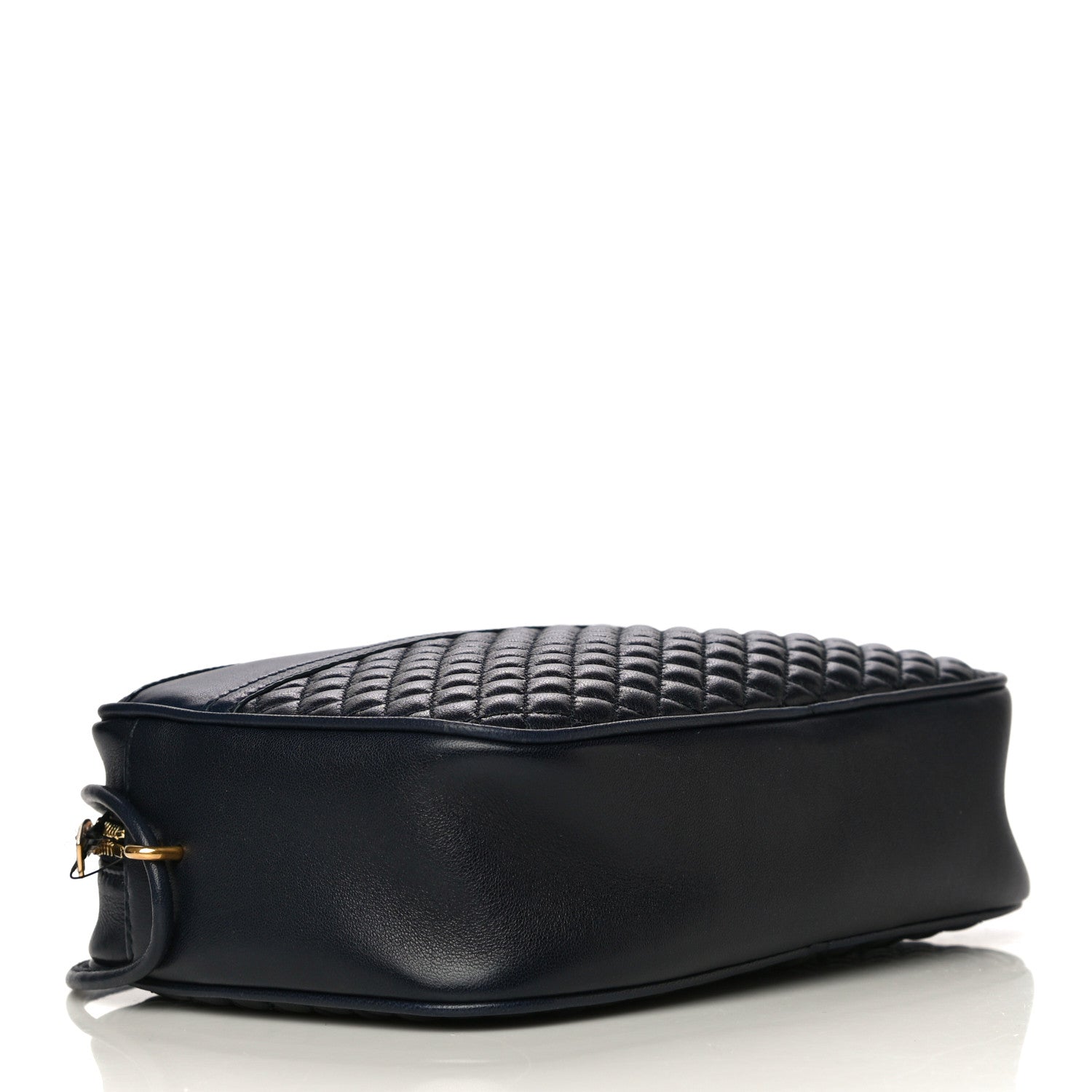 Saint Laurent Lambskin Quilted Victoire Camera Bag Deep Marine 4 of 10