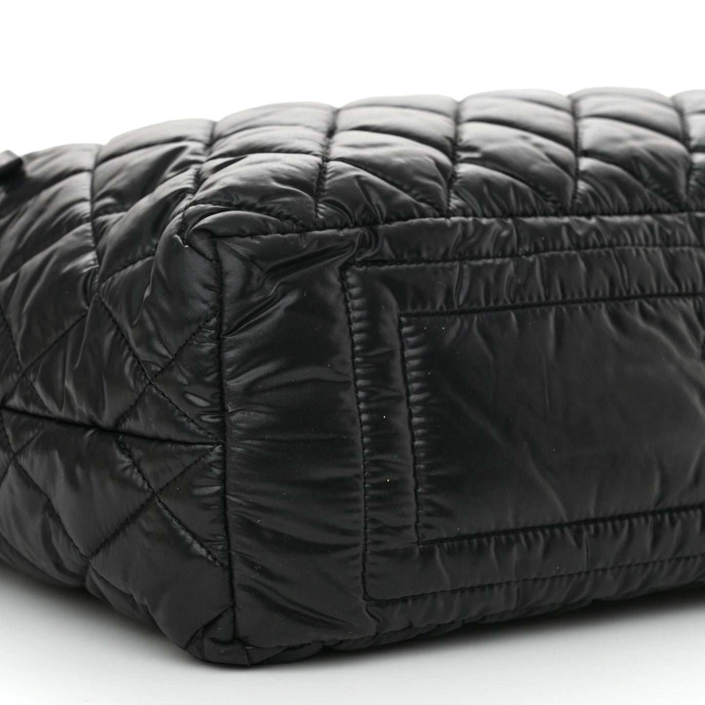 Nylon Quilted Coco Cocoon Hobo Black