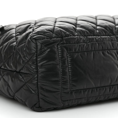 Chanel Nylon Quilted Coco Cocoon Hobo Black 9 of 12