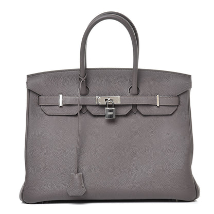 Hermes Togo Birkin 35 Etain 1 of 35