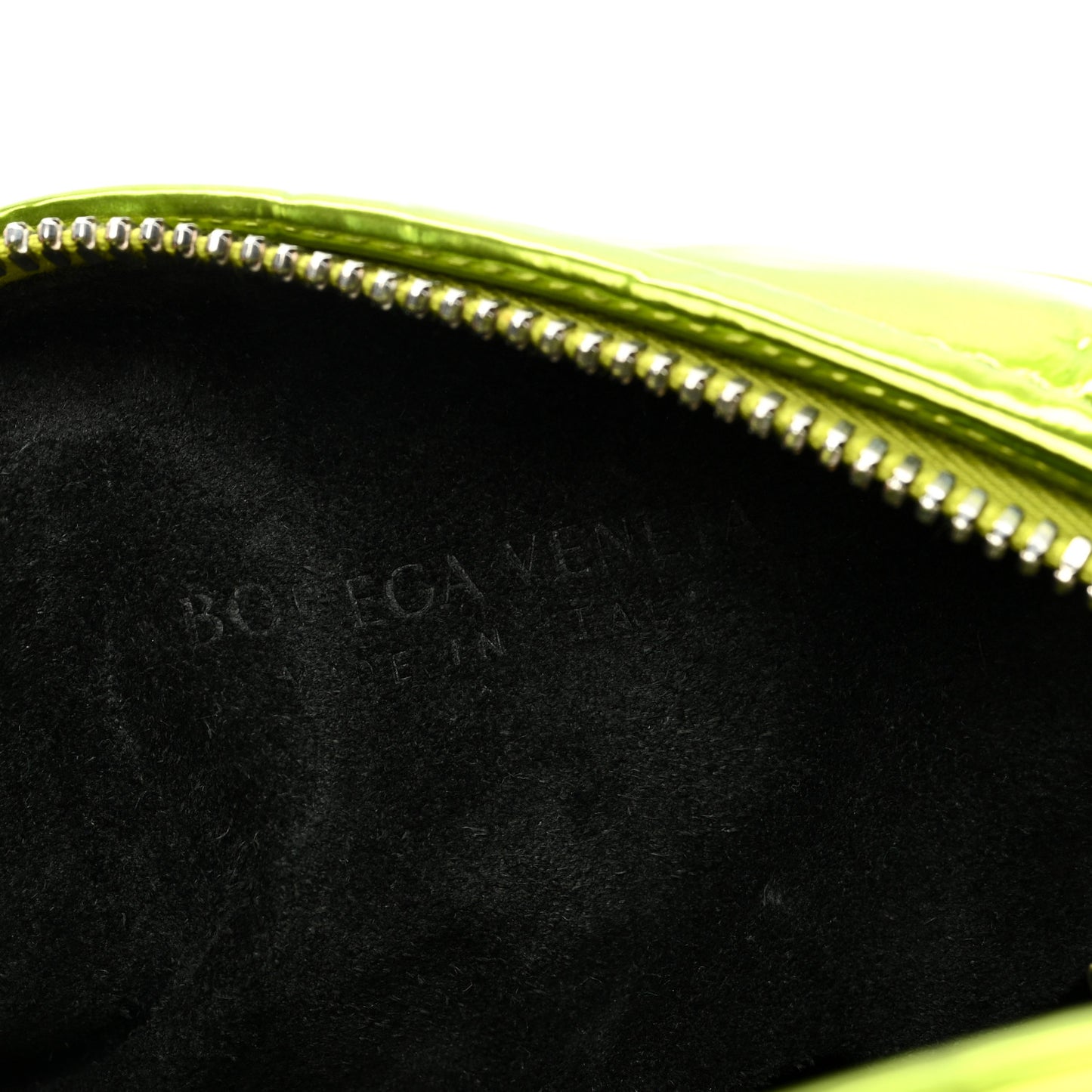 Metallic Crushed Calfskin Mini Jodie Chlorophyll