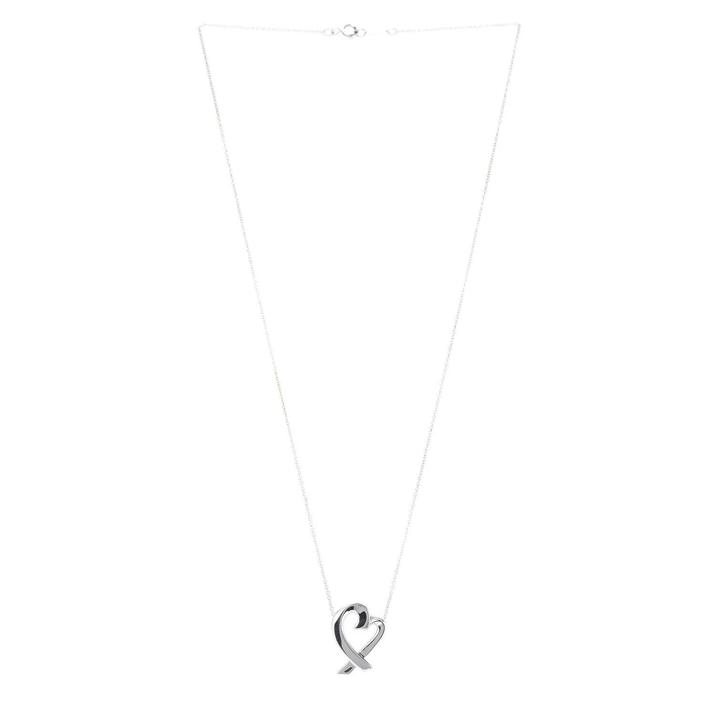 Sterling Silver Paloma Picasso Loving Heart Pendant Necklace
