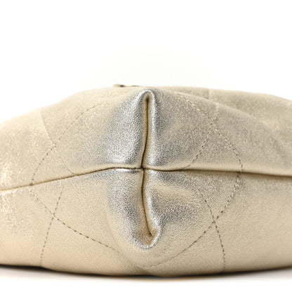 Chanel Metallic Lambskin Quilted Mini Chanel 22 Golden 9 of 10