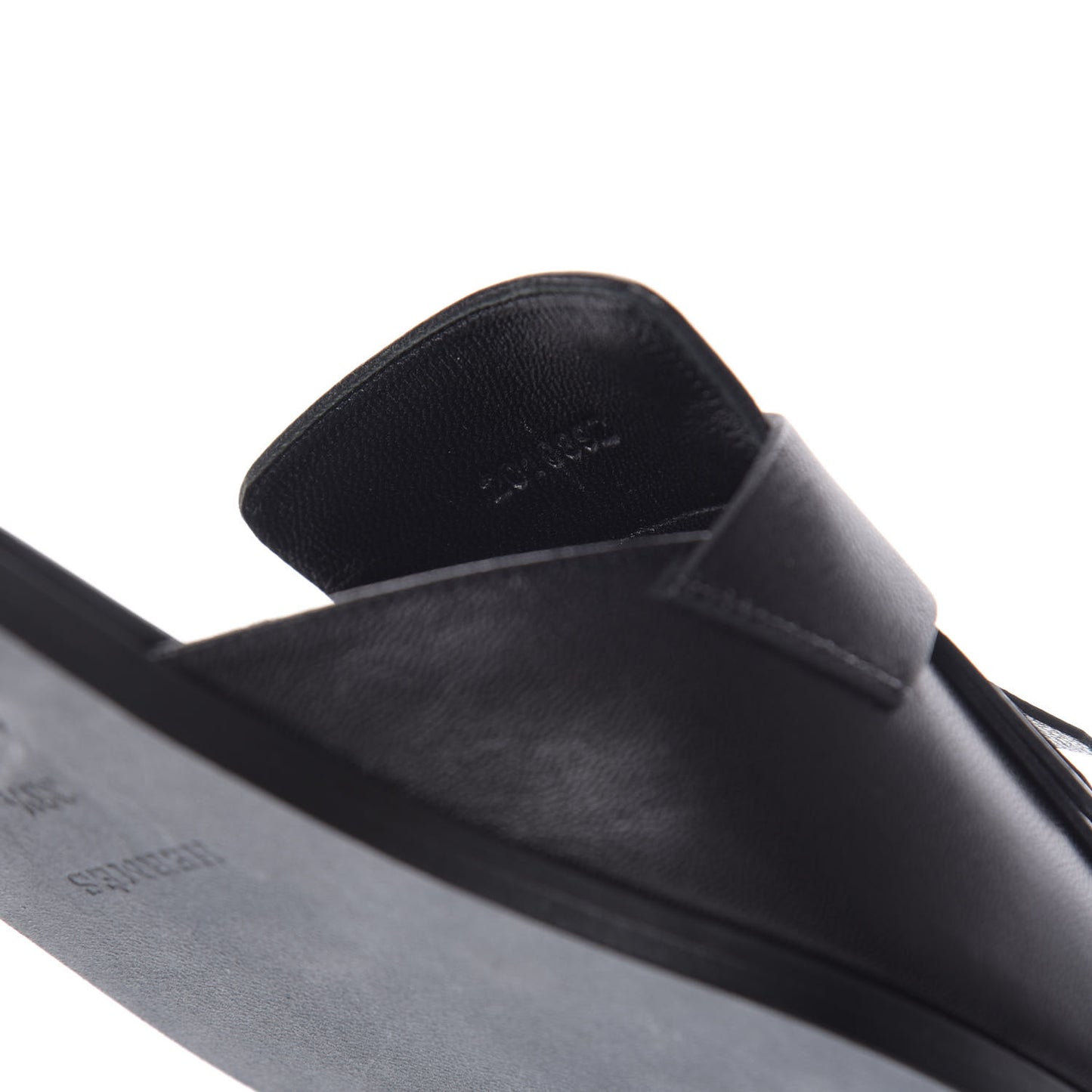 Goatskin Auteuil Sandals 38.5 Black