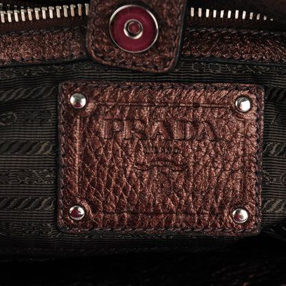 Prada Vitello Daino Mordore Shoulder Bag Antico 6 of 9