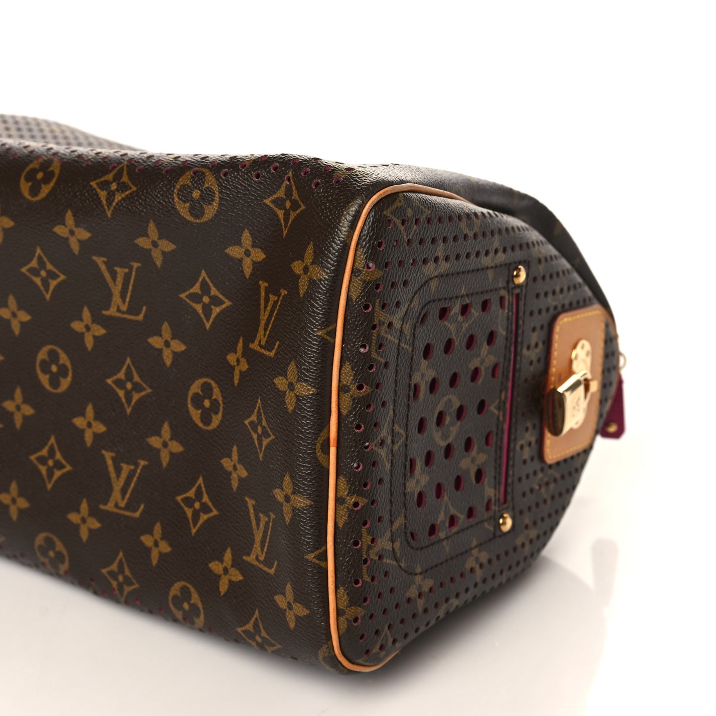 Monogram Perforated Speedy 30 Fuchsia