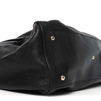 Gucci Pebbled Calfskin Large Soho Shoulder Bag Black 9 of 11