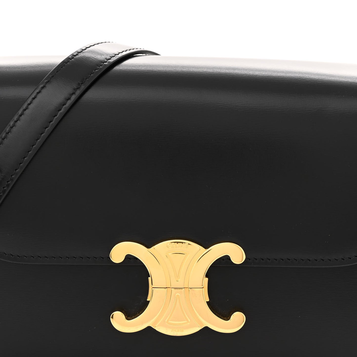 Shiny Calfskin Teen Triomphe Black