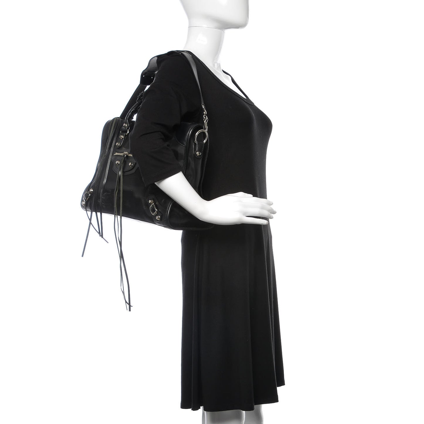 Mesh Calfskin Palladium Hardware City Black