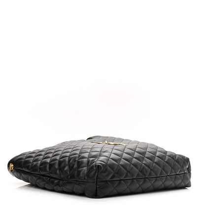 Saint Laurent Lambskin Quilted Maxi Icare Shopping Tote Black 5 of 11