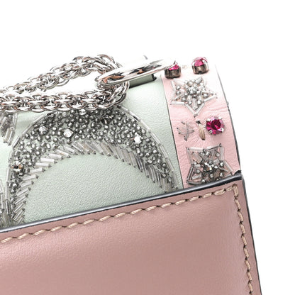 Valentino Garavani Vitello Crystal Embellished Medium Glam Lock Rockstud Flap Poudre 12 of 12