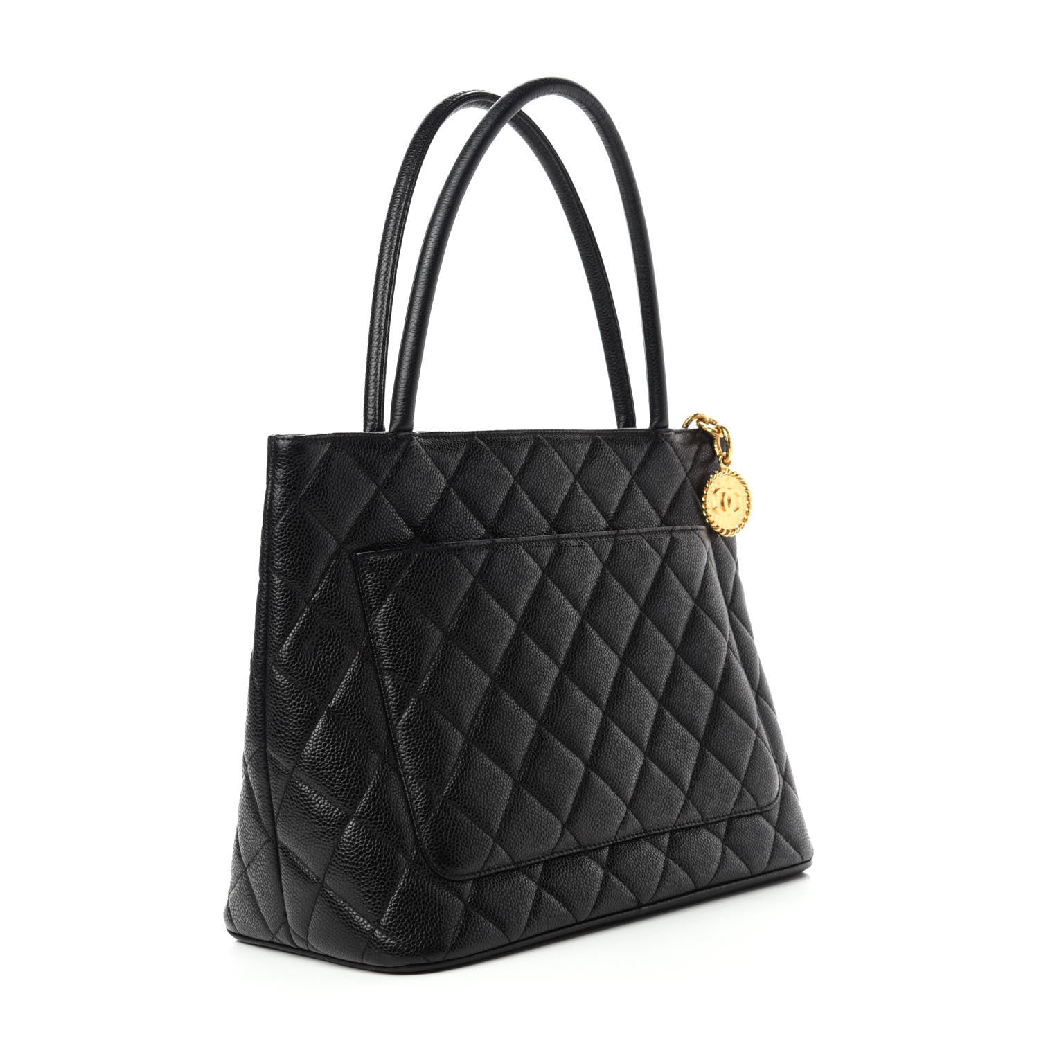 Chanel Caviar Quilted Medallion Tote Black 3 of 10