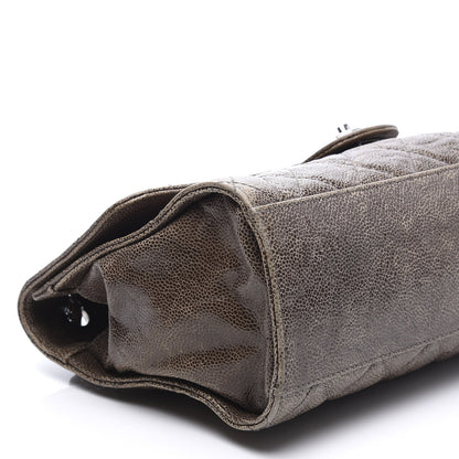 Chanel Crumpled Grained Calfskin Jumbo CC Crave Flap Brown 8 of 10